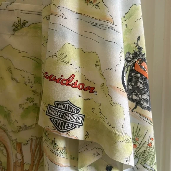 Men’s H-D Tori Richard Short Sleeve Button Down - Picture 5 of 10